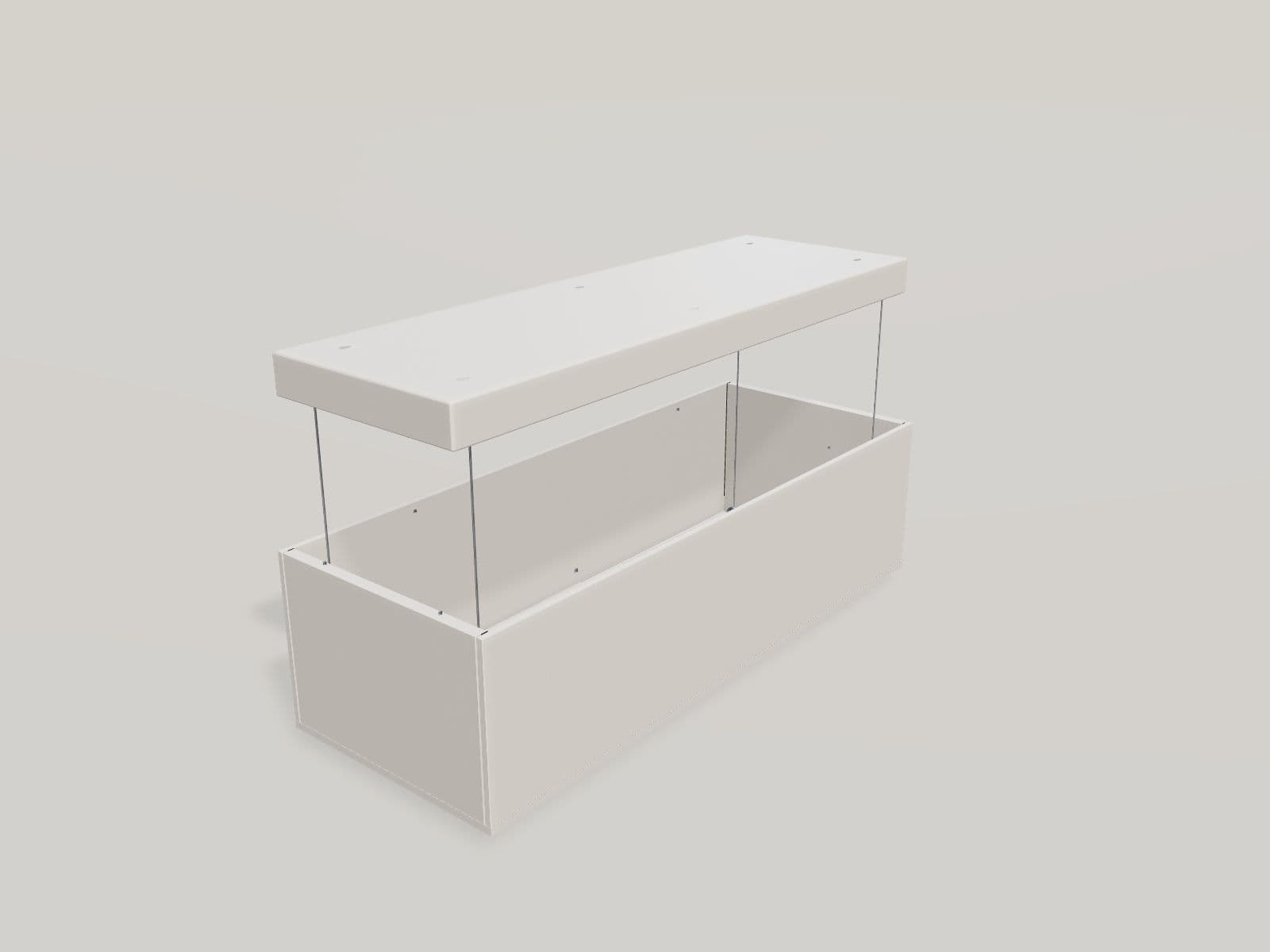 Evrika 940 × 1000 storage lift — three-quarter view